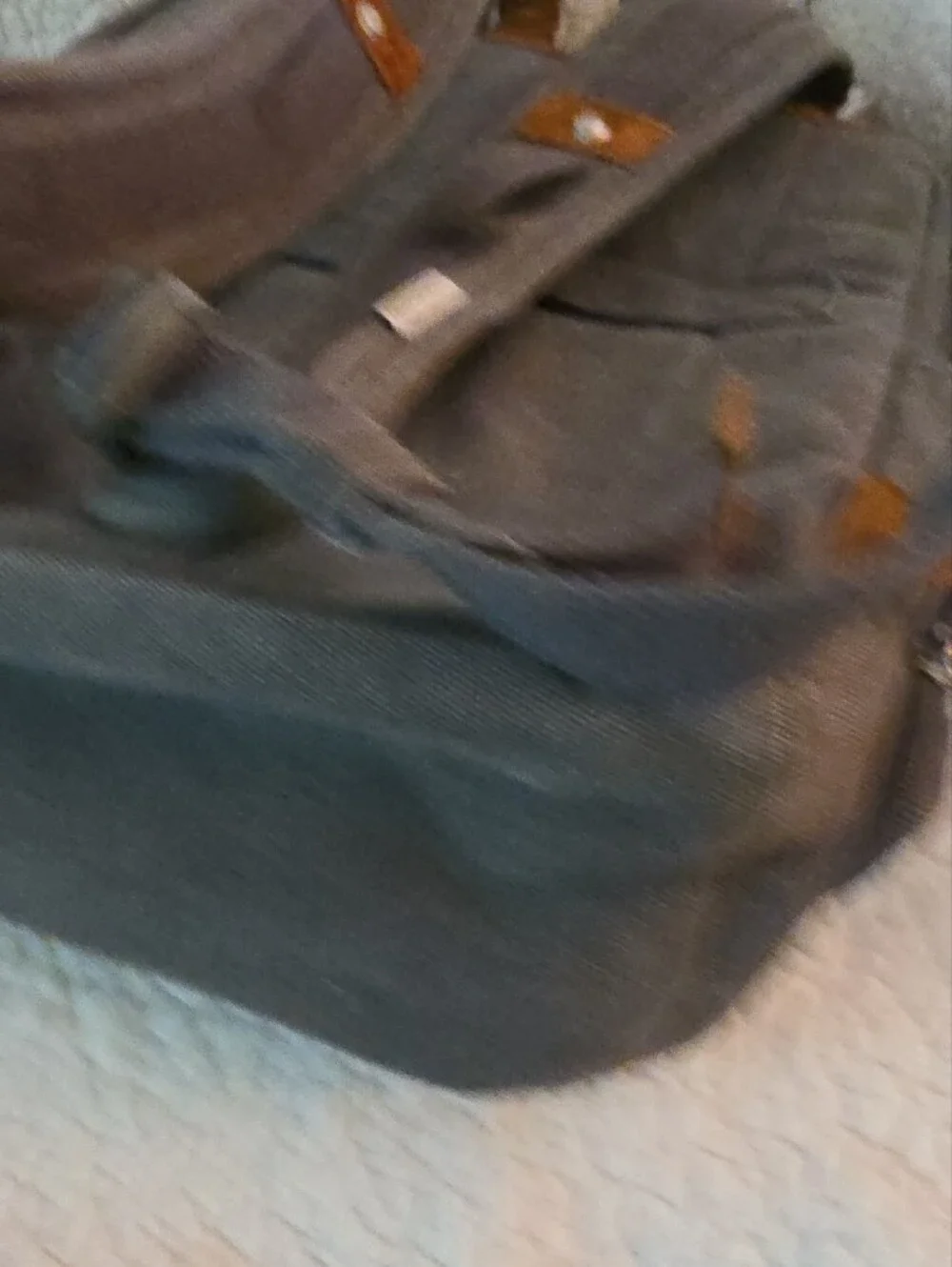 Travelon Gray And Drak Tan Large Backpack
